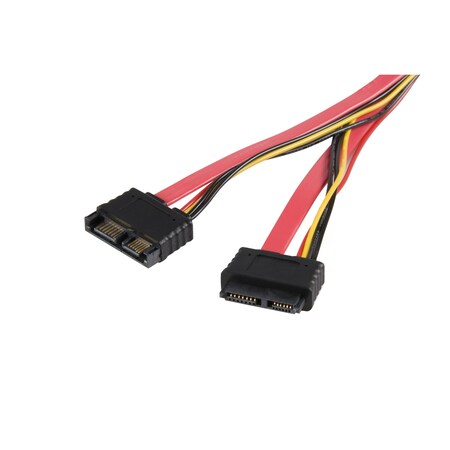 StarTech.com Slimline SATA Extension Cable - SATA extension cable - Serial ATA 150/300 - Slimline SATA (M) to Slimline SATA (F) - 1.7 ft - red - SLSATA20EXT
